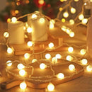 Dual Power Globe String Lights, 32.8 FT with 80 LEDs
