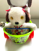 Retro Bobby's Family Battery-Powered Plaid Dog Balloon Puppy Cart with Box