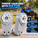 24V RS775 High-Speed Motor Gearbox for Power Wheels Enhancement, Set of 2