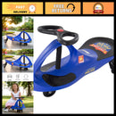 Police Wiggle Ride-On Car for Kids 3+ | Battery-Free, Gearless, and Pedal-Free - Blue