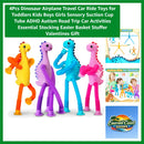 Dinosaur-Themed Airplane and Car Playset for Toddlers and Kids