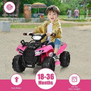6V Battery-Powered Electric Kids ATV Quad with Storage