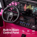 SYNCFUN 24V Dual Seat Electric Ride-On Car for Kids with Remote Control and 3-in-1 Features