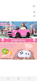 Dodge SRT Pink 12V Kids Ride-On Car with Parental Remote Control for Complete Supervision