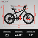 20 Inch Kids' Mountain Bike for Boys and Girls Ages 7-12 with 7-Speed Gear Magic Cars 7
