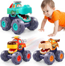 Pull-Back Monster Trucks for Toddlers (Ages 1-3) – Durable Educational Toy Magic Cars 2