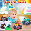 Pull-Back Monster Trucks for Toddlers (Ages 1-3) – Durable Educational Toy Magic Cars 7