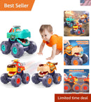Pull-Back Monster Trucks for Toddlers (Ages 1-3) – Durable Educational Toy Magic Cars Variant 0