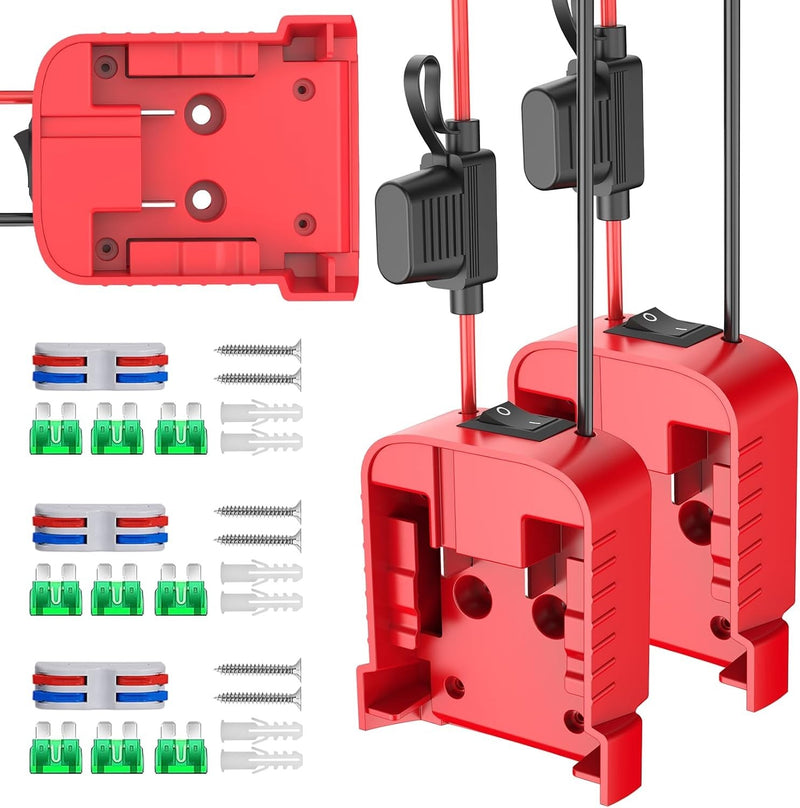 Safety First Power Wheel Adapter Set with Built-in Switch and 30A Fuse – 3 Pack Magic Cars 2