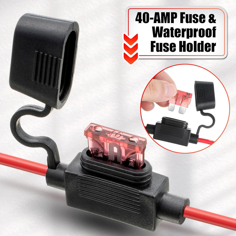 12-Pack 12 AWG Wire Harness Connector Replacement Compatible with Peg-Pe Magic Cars 2