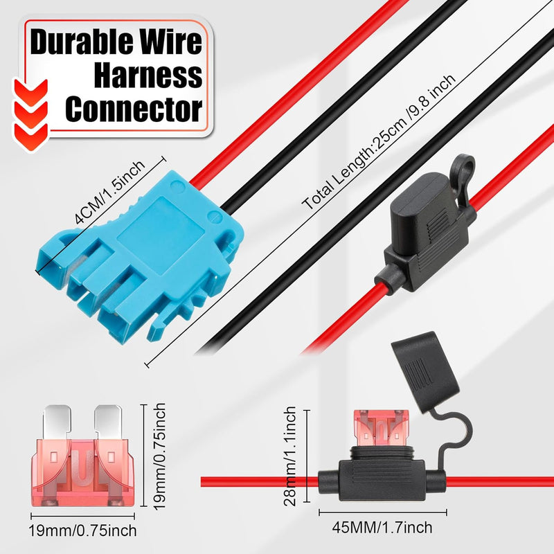 12-Pack 12 AWG Wire Harness Connector Replacement Compatible with Peg-Pe Magic Cars 3