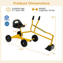 Kids' Sandbox Excavator Toy with Dual Controls and Adjustable Shovel Magic Cars 4