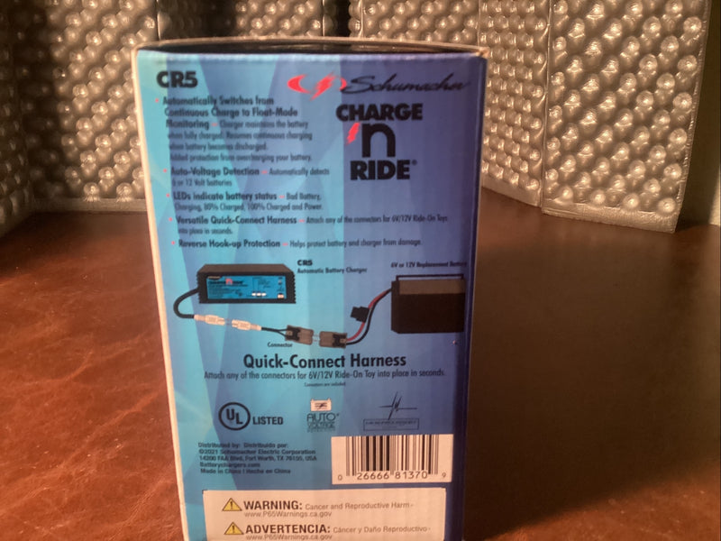 Universal Ride-On Toy Charger CR5, New Model Magic Cars 3