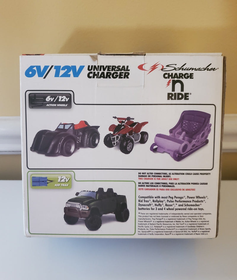 Fast Charger for 6V and 12V Ride-On Toy Batteries CR5 Compatible Magic Cars 1