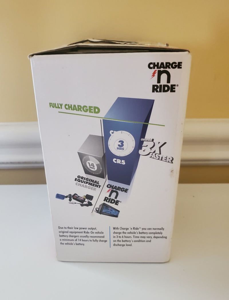 Fast Charger for 6V and 12V Ride-On Toy Batteries CR5 Compatible Magic Cars 2