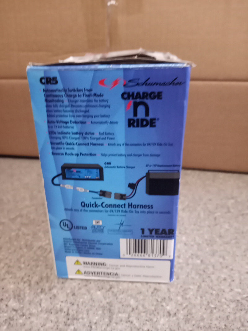Fast 6V and 12V CR5 Battery Charger for Ride-On Toys Magic Cars 4