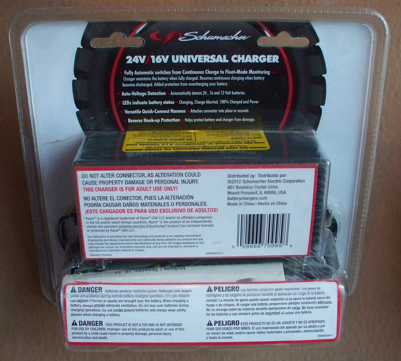 Universal 12V-24V Battery Charger for Ride-On Toys Magic Cars 1