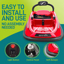 360 Degree Rotating Bumper Car with Adjustable Belt and Controls in Red Magic Cars 3
