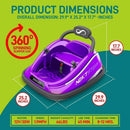 Electric Kids Ride-On Bumper Car Vehicle with Remote Control Purple Magic Cars 1