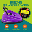 Electric Kids Ride-On Bumper Car Vehicle with Remote Control Purple Magic Cars 2