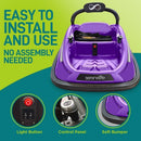 Electric Kids Ride-On Bumper Car Vehicle with Remote Control Purple Magic Cars 3
