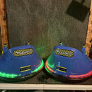 Pair of 6V Battery Operated Bumper Cars with Blue LED Lights and Charger Magic Cars 1