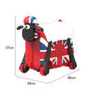 Kids Shaun the Sheep Ride-On Suitcase and Toy Bag Magic Cars 6