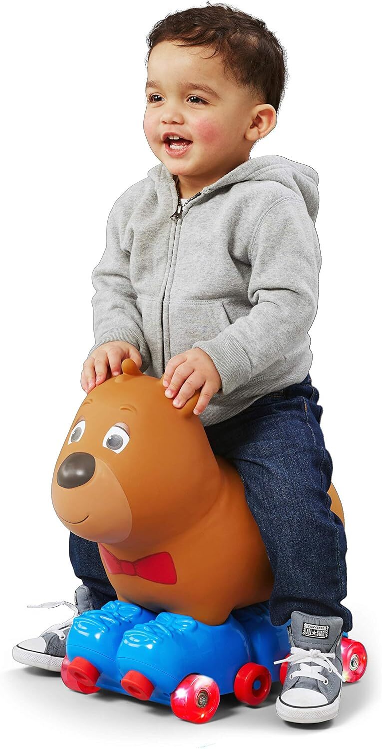 Toddler Ride-On Bear Toy for Ages 1-3 with Soft Foot-to-Floor Design Magic Cars 1
