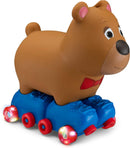 Toddler Ride-On Bear Toy for Ages 1-3 with Soft Foot-to-Floor Design Magic Cars 4