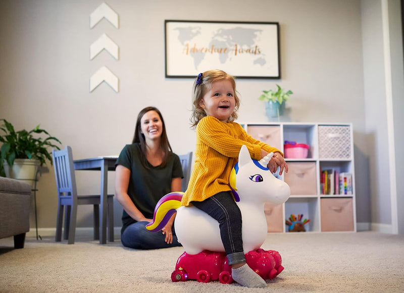 Toddler Unicorn Ride-On Foot-to-Floor Toy for Kids Ages 1-3 Magic Cars 6