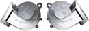 Silvery Chrome Snail Horn with 130dB Loud Dual Electric Car and Train Sounds Magic Cars Variant 0