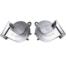 Chrome Silvery Snail Horn with 130dB Loud Dual Electric Car and Train Sounds Magic Cars Variant 0