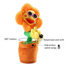 Interactive Plush Sunflower Saxophone Toy with 120 Songs in Yellow Magic Cars 1