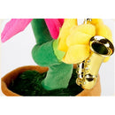 Interactive Plush Sunflower Saxophone Toy with 120 Songs in Yellow Magic Cars 2