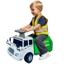 Green & White Ride-On Garbage Truck with Lights and Sounds for Kids Ages 2+ Magic Cars 2
