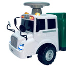 Green & White Ride-On Garbage Truck with Lights and Sounds for Kids Ages 2+ Magic Cars 5