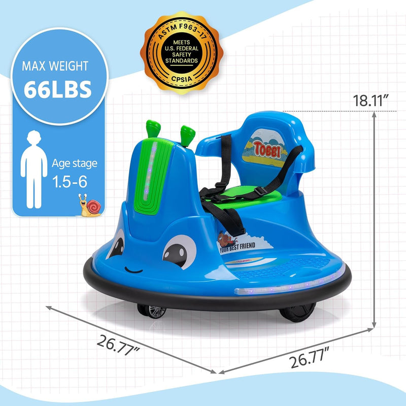 12V Electric Kids Ride-On Bumper Car with Remote Control Magic Cars 2