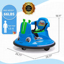 12V Electric Kids Ride-On Snail Baby Bumper Car with Remote Control Magic Cars 2