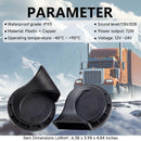 Universal 12V Electric Snail Horn for Cars and Motorcycles - Black Magic Cars 4