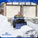 Snow Joe 24-Volt Ride-On Car with Snow Plow and Scoop, Parental Remote Control, Blue Magic Cars 5