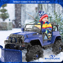 Snow Joe 24-Volt Ride-On Car with Snow Plow and Scoop, Parental Remote Control, Blue Magic Cars 6