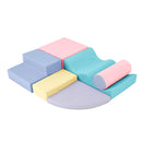 Soft Climb and Crawl Foam Playset 6-in-1 Soft Play Equipment for Active Play Magic Cars 12