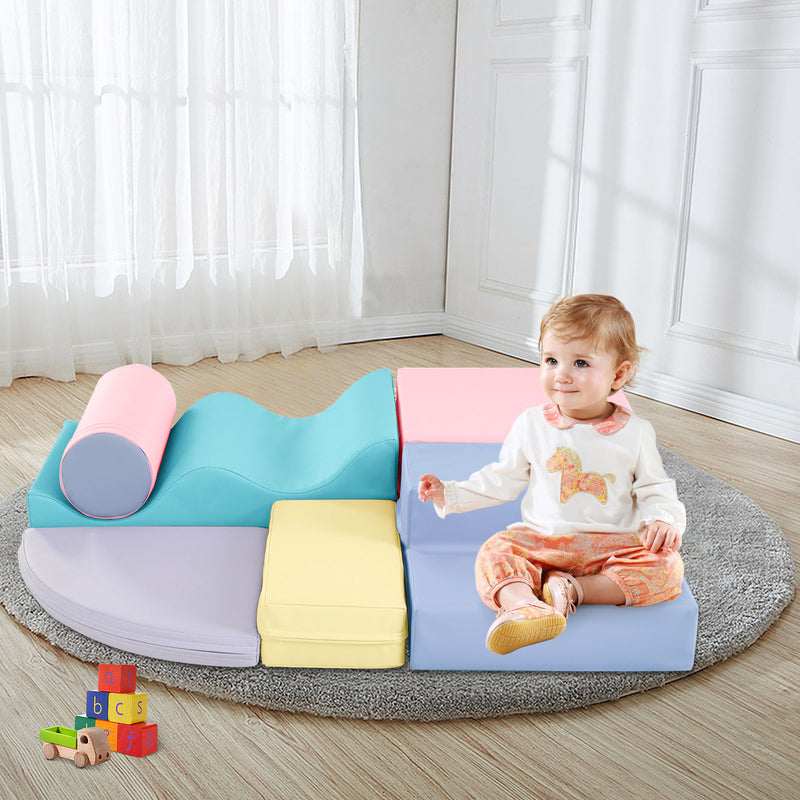 Soft Climb and Crawl Foam Playset 6-in-1 Soft Play Equipment for Active Play Magic Cars 2