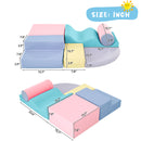 Soft Climb and Crawl Foam Playset 6-in-1 Soft Play Equipment for Active Play Magic Cars 8