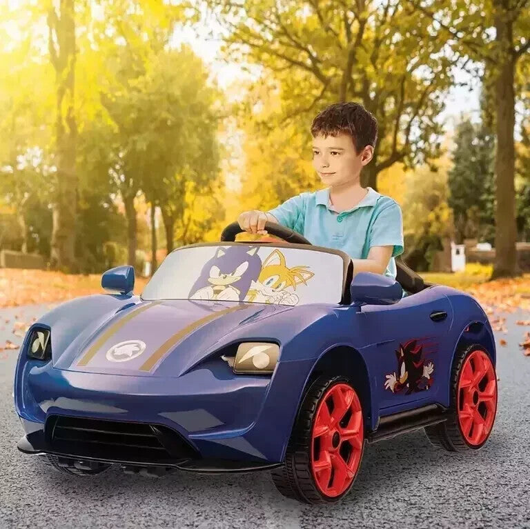 12V Battery-Powered Sonic Hedgehog Convertible Ride-On Toy Magic Cars Variant 0