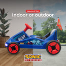 6V Electric Ride-On Go Kart for Kids with Rechargeable Battery and Sonic Hedgehog Design Magic Cars 3