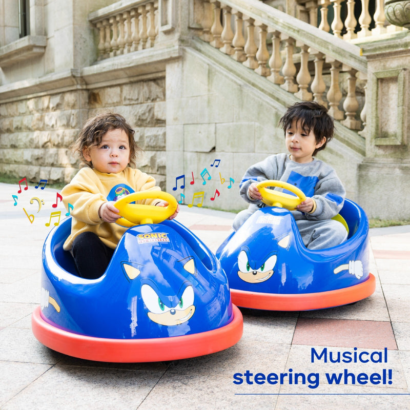 Sonic Hedgehog Electric Bumper Car for Kids 2-Speed 360-Degree Turning Magic Cars 12