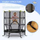 5.3' Kids Indoor Trampoline 64" with Safety Enclosure Magic Cars 4
