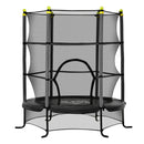 5.3' Kids Indoor Trampoline 64" with Safety Enclosure Magic Cars Variant 0