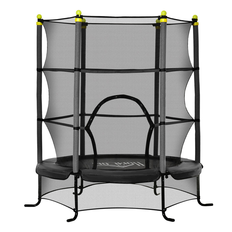 5.3' Kids Indoor Trampoline 64" with Safety Enclosure Magic Cars Variant 0